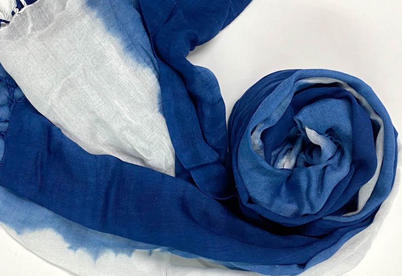 藍染綿巾